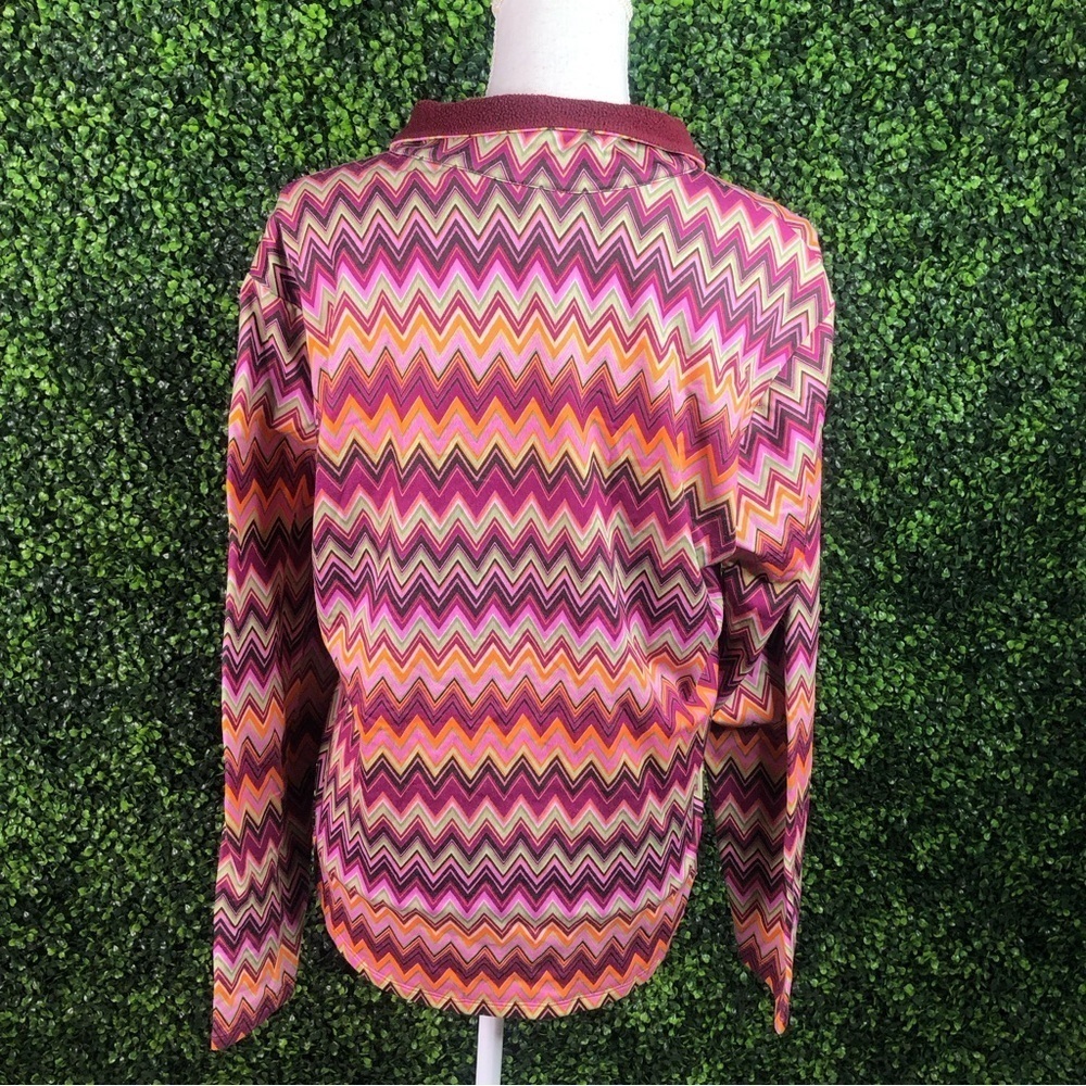 Athleta multicolor zigzag quarterzip sweater‎ - image 9